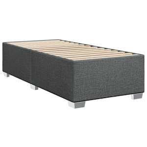 Box spring postel s matrací tmavě šedá 100 x 200 cm textil - obrázek 7