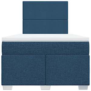 Box spring postel s matrací černá 120x190 cm textil - obrázek 4