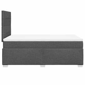 Box spring postel s matrací tmavě šedá 120x190 cm textil - obrázek 9