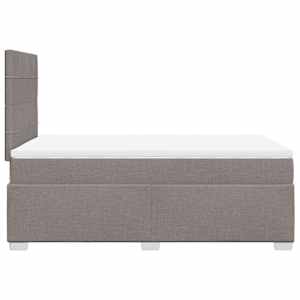 Box spring postel s matrací taupe 120x190 cm textil - obrázek 9