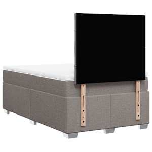 Box spring postel s matrací taupe 120x190 cm textil - obrázek 10