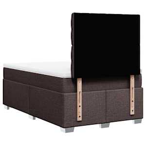 Box spring postel s matrací tmavě hnědá 120x190 cm textil - obrázek 10