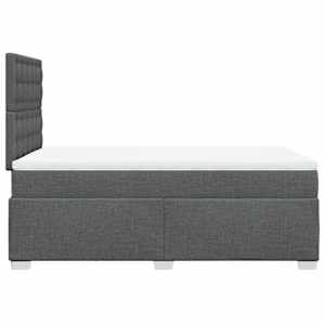 Box spring postel s matrací tmavě šedá 120x190 cm textil - obrázek 9
