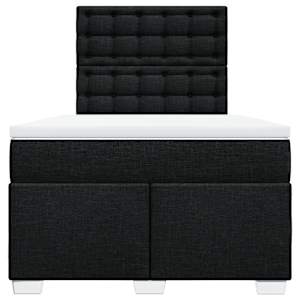 Box spring postel s matrací černá 120x190 cm textil - obrázek 4