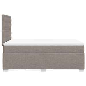 Box spring postel s matrací taupe 120x190 cm textil - obrázek 9