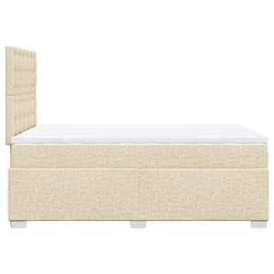 Box spring postel s matrací krémová 120x190 cm textil - obrázek 9