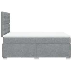 Box spring postel s matrací světle šedá 120 x 200 cm textil - obrázek 9