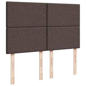Box spring postel s matrací tmavě hnědá 140x190 cm textil - obrázek 8