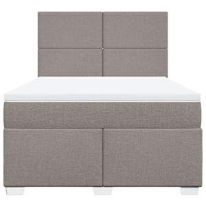 Box spring postel s matrací taupe 140x190 cm textil - obrázek 4
