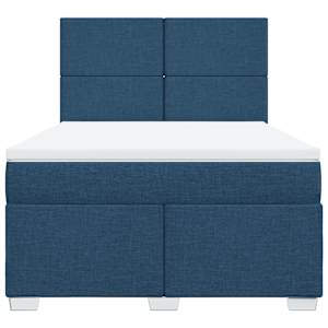 Box spring postel s matrací modrá 140x190 cm textil - obrázek 4