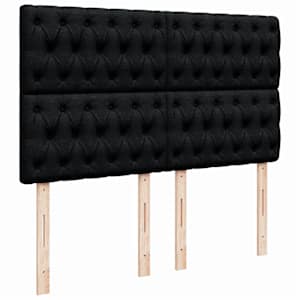 Box spring postel s matrací černá 140 x 190 cm textil - obrázek 8