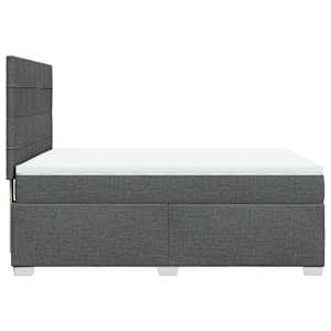Box spring postel s matrací tmavě šedá 160x200 cm textil - obrázek 9