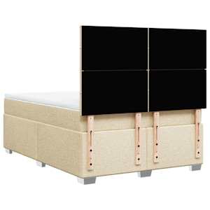 Box spring postel s matrací krémová 160x200 cm textil - obrázek 10