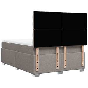 Box spring postel s matrací taupe 160x200 cm textil - obrázek 10