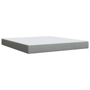 Box spring postel s matrací světle šedá 180 x 200 cm textil - obrázek 6