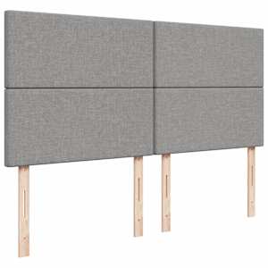 Box spring postel s matrací světle šedá 180 x 200 cm textil - obrázek 8