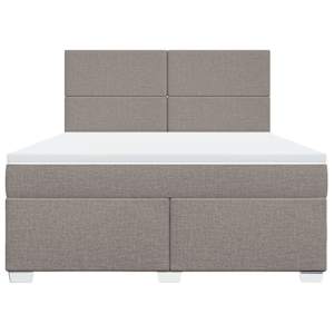 Box spring postel s matrací taupe 180x200 cm textil - obrázek 4