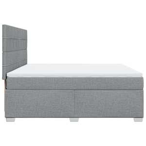 Box spring postel s matrací světle šedá 180 x 200 cm textil - obrázek 9