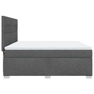 Box spring postel s matrací tmavě šedá 180x200 cm textil - obrázek 9