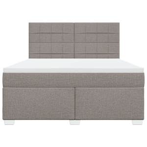 Box spring postel s matrací taupe 180x200 cm textil - obrázek 4