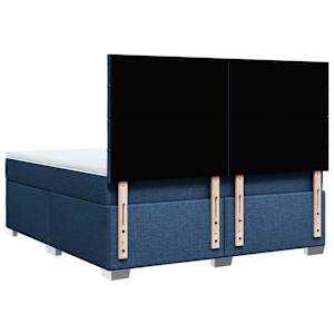 Box spring postel s matrací modrá 180x200 cm textil - obrázek 10