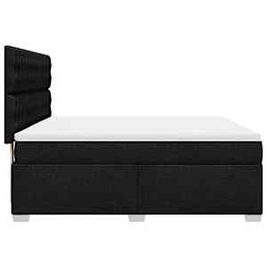 Box spring postel s matrací černá 180x200 cm textil - obrázek 9