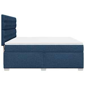 Box spring postel s matrací modrá 180x200 cm textil - obrázek 9
