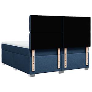 Box spring postel s matrací modrá 180x200 cm textil - obrázek 10