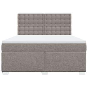 Box spring postel s matrací taupe 180x200 cm textil - obrázek 4