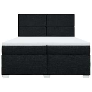 Box spring postel s matrací černá 200x200 cm textil - obrázek 4