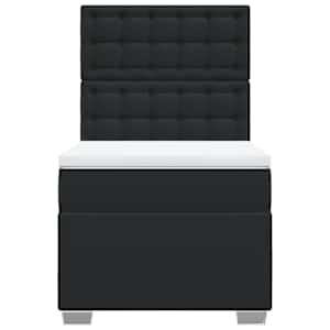 Box spring postel s matrací černá 80 x 200 cm umělá kůže - obrázek 4