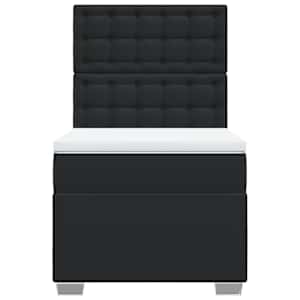 Box spring postel s matrací černá 90x190 cm umělá kůže - obrázek 4