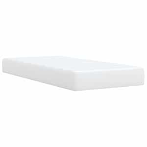 Box spring postel s matrací bílá 90x190 cm umělá kůže - obrázek 6