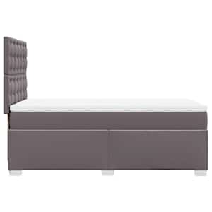 Box spring postel s matrací šedá 90x200 cm umělá kůže - obrázek 9