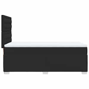 Box spring postel s matrací černá 100x200 cm umělá kůže - obrázek 9