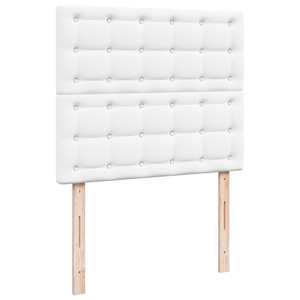 Box spring postel s matrací bílá 120x190 cm umělá kůže - obrázek 8