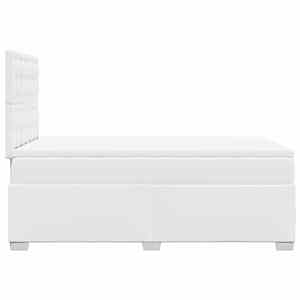 Box spring postel s matrací bílá 120x190 cm umělá kůže - obrázek 9