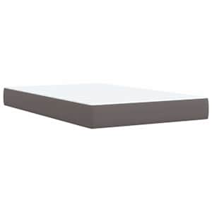Box spring postel s matrací šedá 120x190 cm umělá kůže - obrázek 6