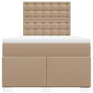 Box spring postel s matrací cappuccino 120x190 cm umělá kůže - obrázek 4