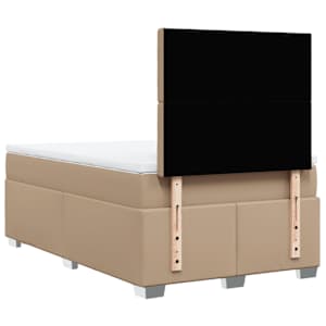 Box spring postel s matrací cappuccino 120x190 cm umělá kůže - obrázek 10
