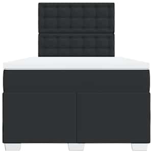 Box spring postel s matrací černá 120 x 200 cm umělá kůže - obrázek 4