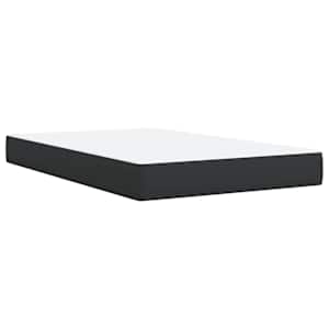 Box spring postel s matrací černá 120 x 200 cm umělá kůže - obrázek 6