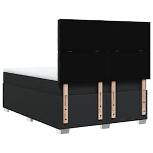 Box spring postel s matrací černá 140 x 190 cm umělá kůže - obrázek 10