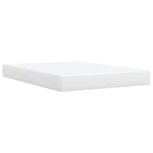 Box spring postel s matrací bílá 140 x 190 cm umělá kůže - obrázek 6