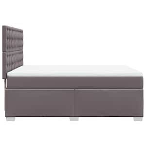 Box spring postel s matrací šedá 140x200 cm umělá kůže - obrázek 9