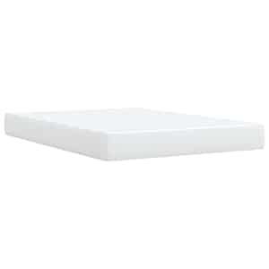 Box spring postel s matrací bílá 160x200 cm umělá kůže - obrázek 6
