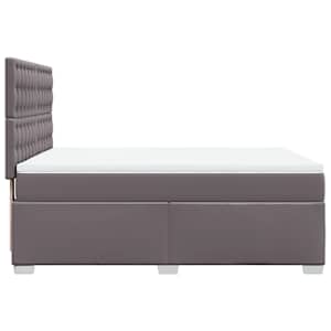 Box spring postel s matrací šedá 160x200 cm umělá kůže - obrázek 9