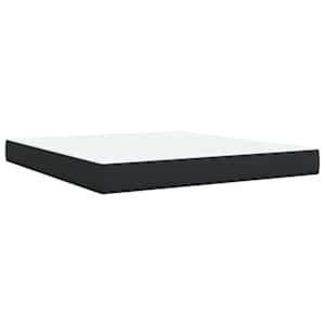Box spring postel s matrací černá 180x200 cm umělá kůže - obrázek 6