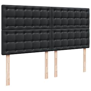 Box spring postel s matrací černá 180x200 cm umělá kůže - obrázek 8