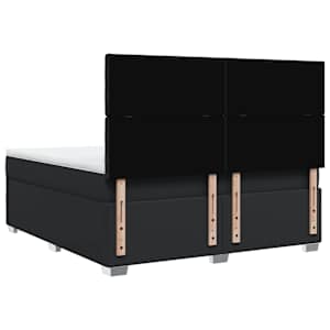 Box spring postel s matrací černá 180x200 cm umělá kůže - obrázek 10